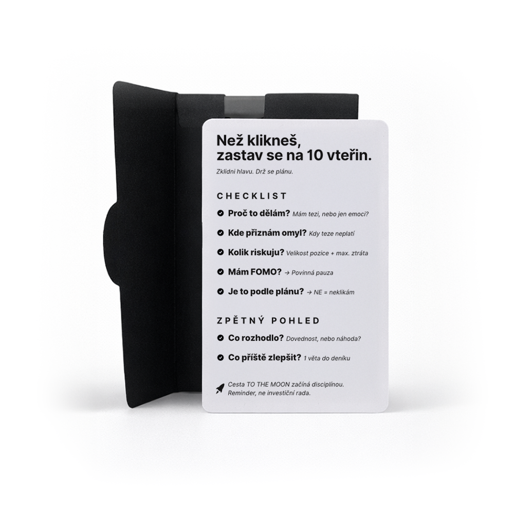 TTM CALM CARD – mentální checklist karta