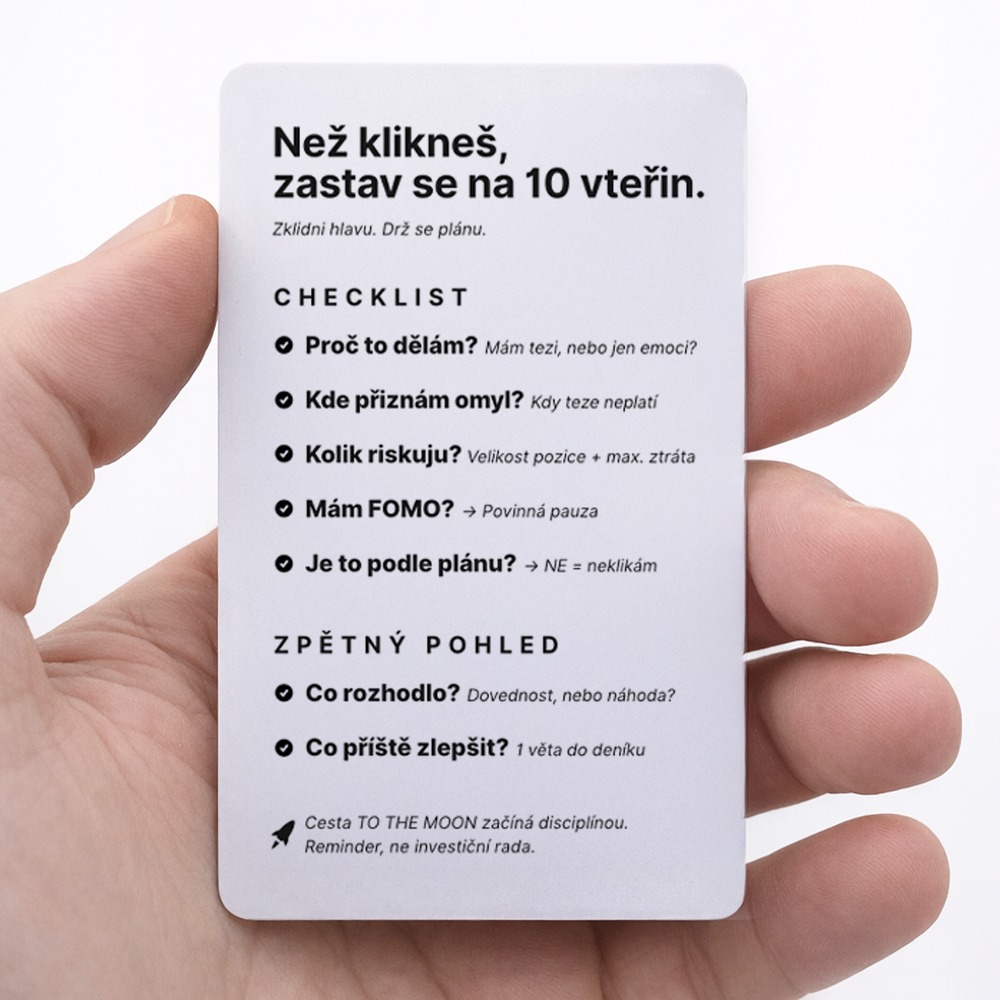 TTM CALM CARD – mentální checklist karta