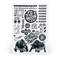 TTM STICKERS – samolepky arch A4